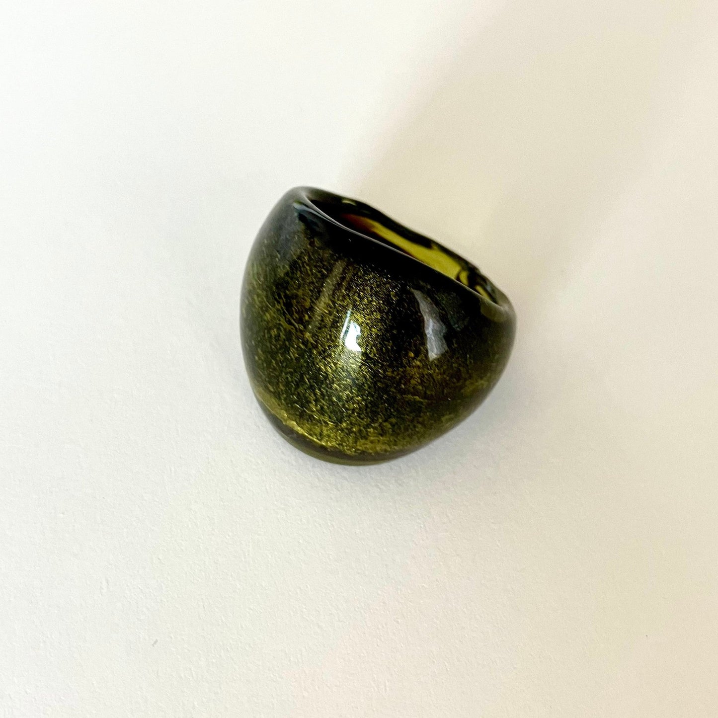 Dome Glass Ring - Umber Shade