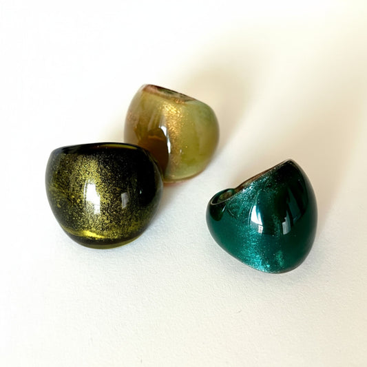 Dome Glass Ring - Umber Shade