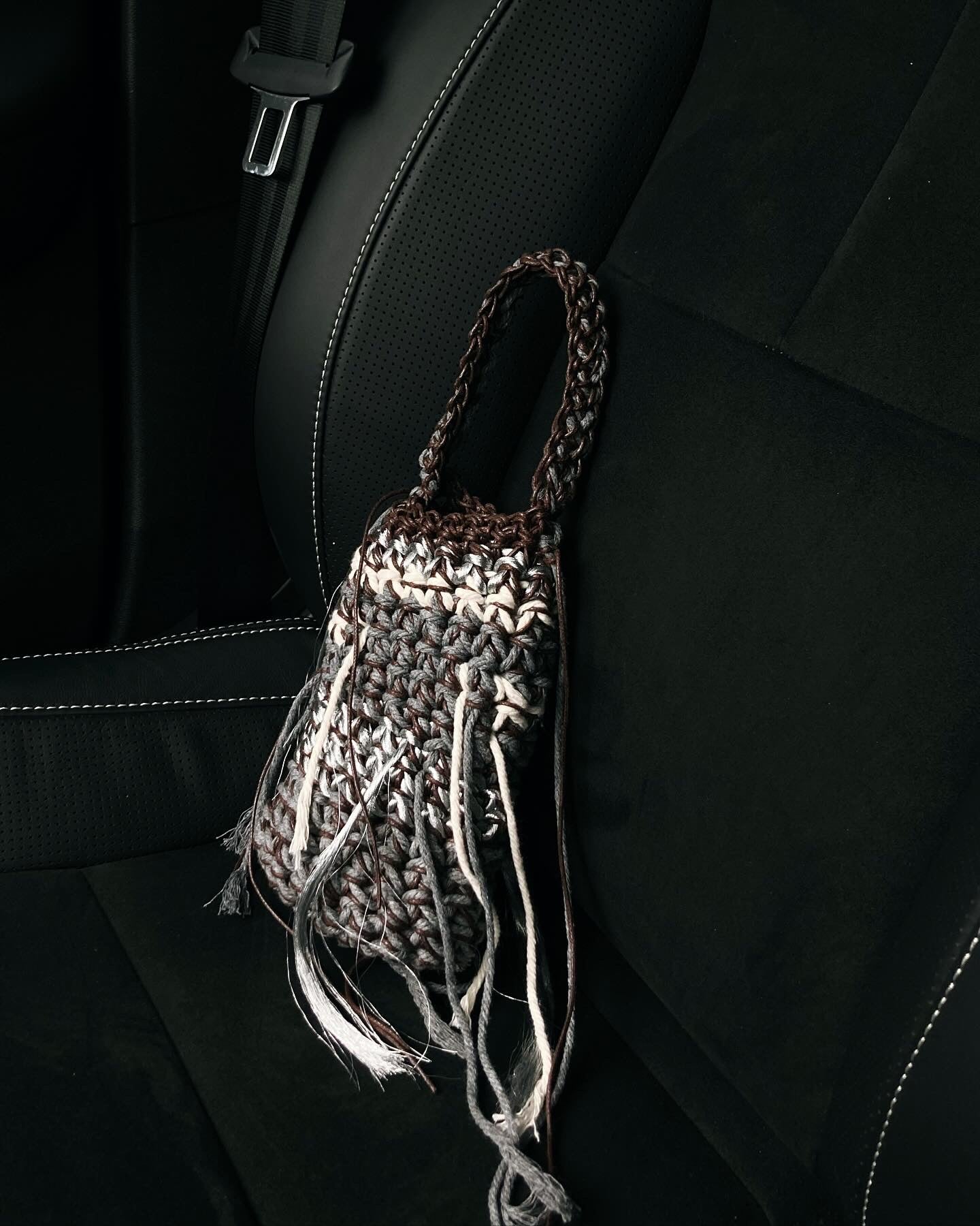 Midnight Mini Crochet Bag - Umber Shade