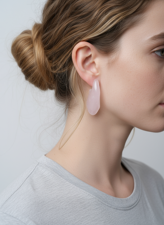 MIsmatch Pink Sculptural Earrings