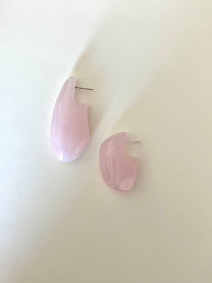 MIsmatch Pink Sculptural Earrings