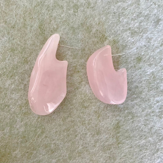 MIsmatch Pink Sculptural Earrings