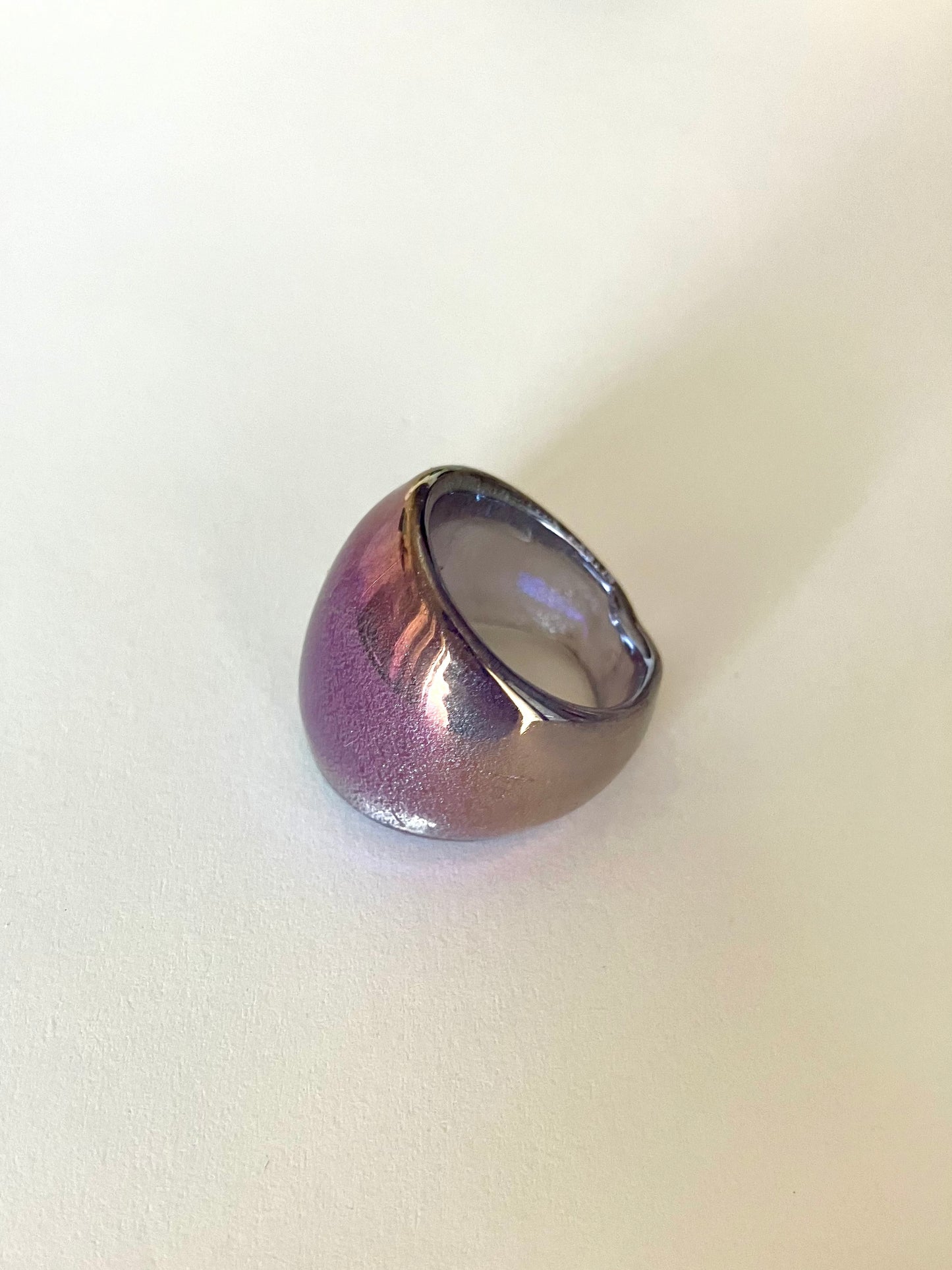 Iridescent Glass Ring