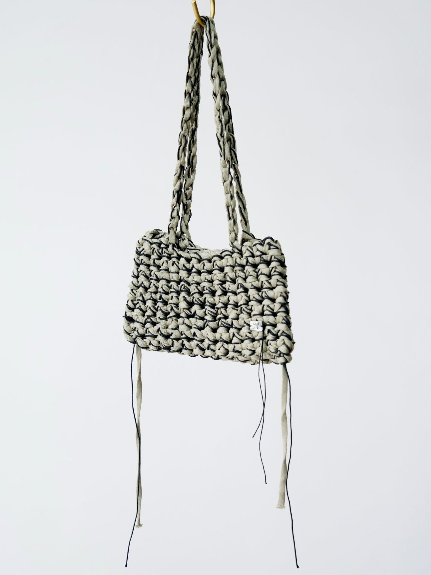 Bamboo Crochet Tote - Umber Shade