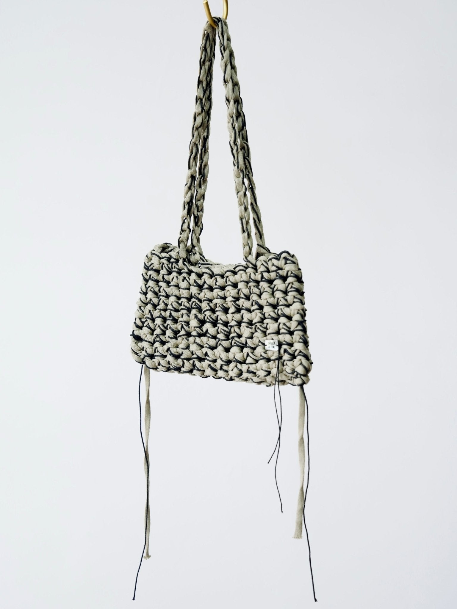 Bamboo Crochet Tote - Umber Shade