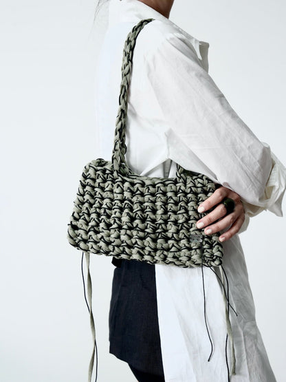 Bamboo Crochet Tote - Umber Shade