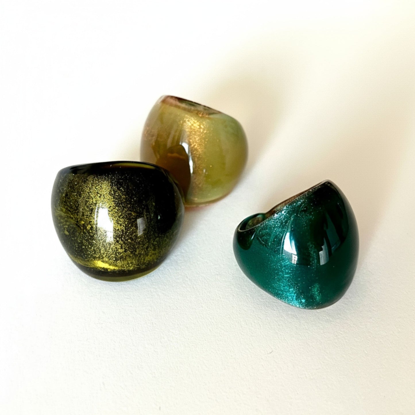 Dome Glass Ring - Umber Shade