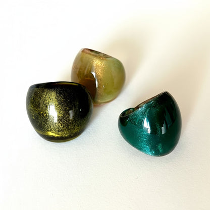 Dome Glass Ring - Umber Shade