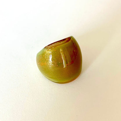 Dome Glass Ring - Umber Shade