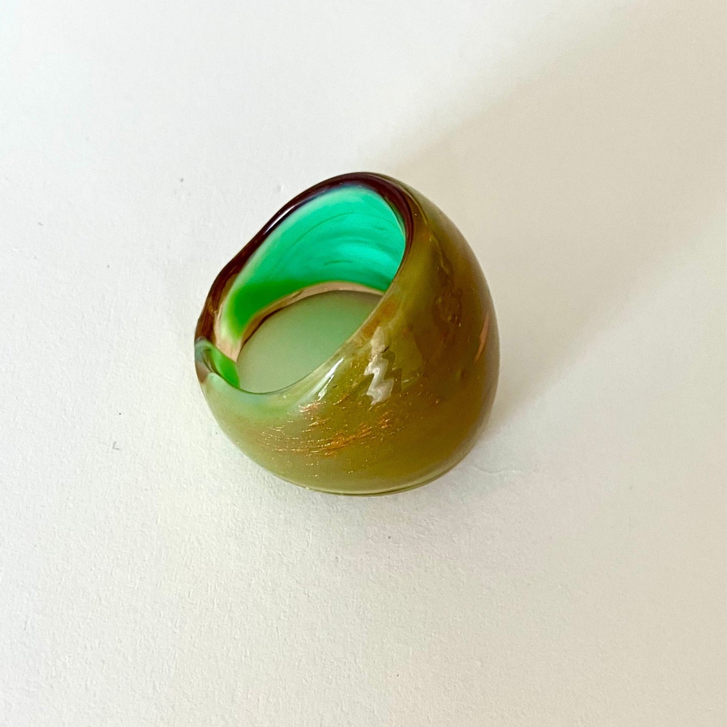 Dome Glass Ring - Umber Shade