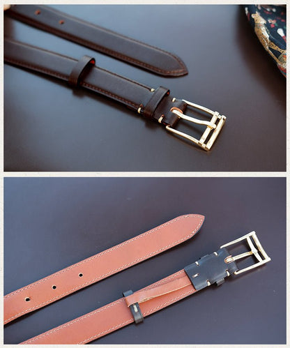 Handcrafted Leather Belt - Umber Shade