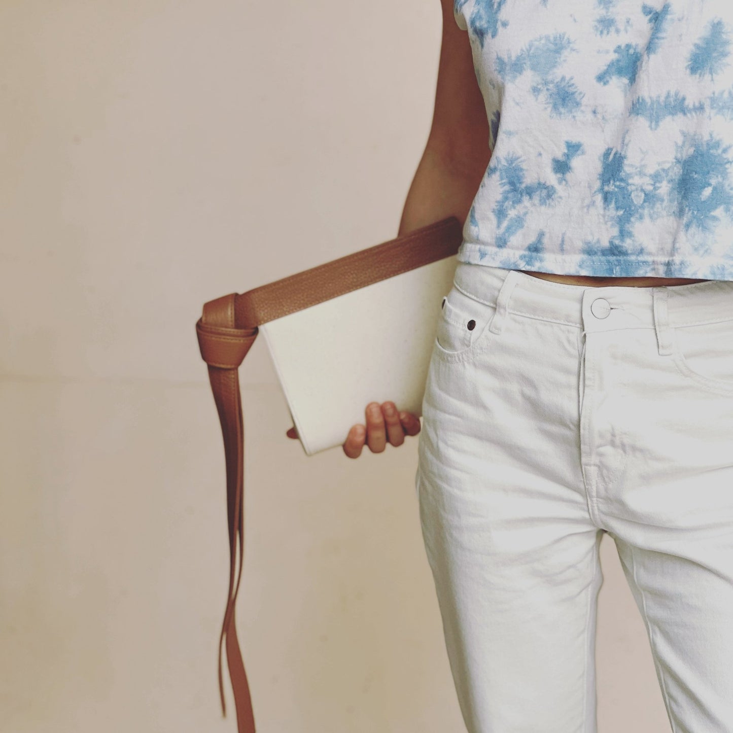 Kurashiki Canvas knot Clutch - Umber Shade