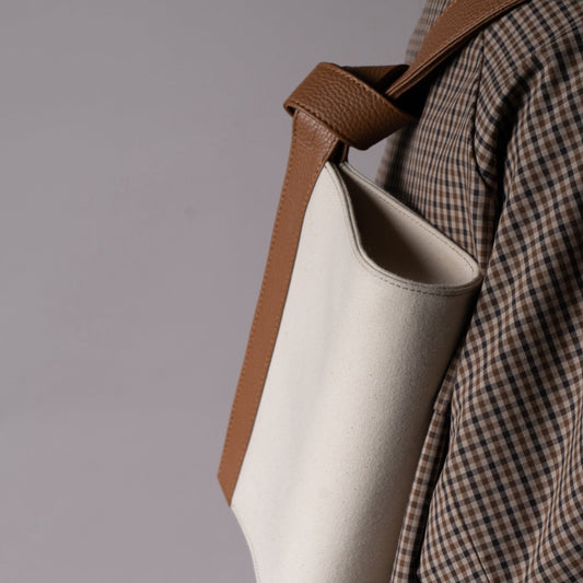 Kurashiki Canvas knot Clutch - Umber Shade