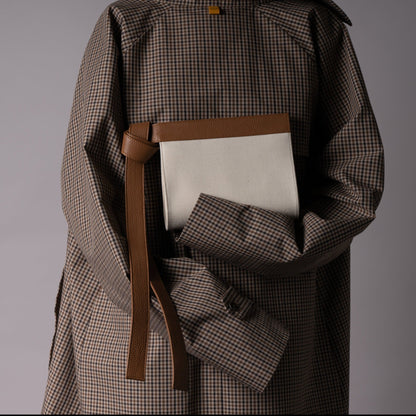 Kurashiki Canvas knot Clutch - Umber Shade