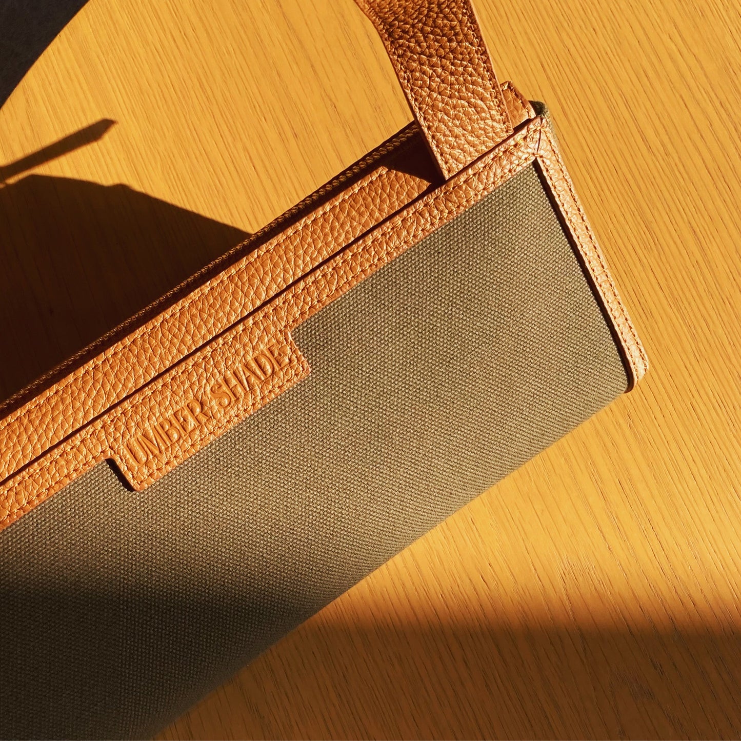 Kurashiki canvas shoulder Bag - Umber Shade