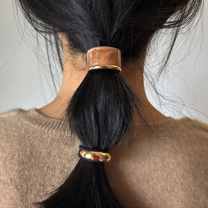 Marble Hair Cuff Set - Umber Shade