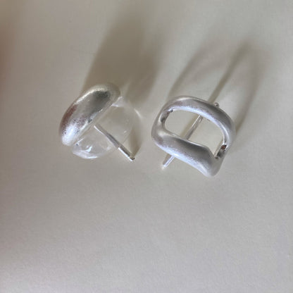 Metal and transparent resin Hair Cuff set - Umber Shade