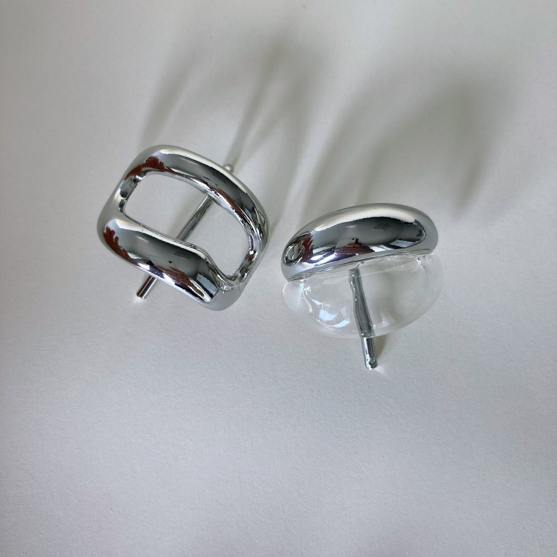 Metal and transparent resin Hair Cuff set - Umber Shade