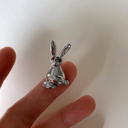 Metal Bunny Hair Pin - Umber Shade