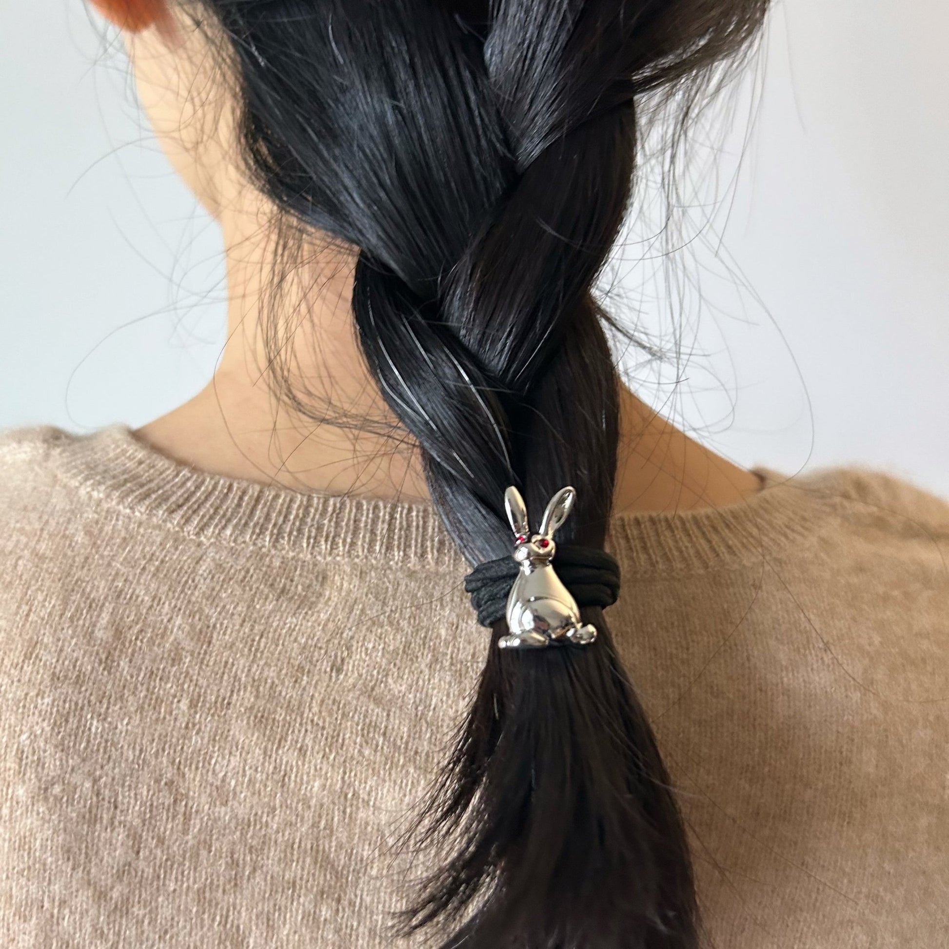 Metal Bunny Hair Pin - Umber Shade