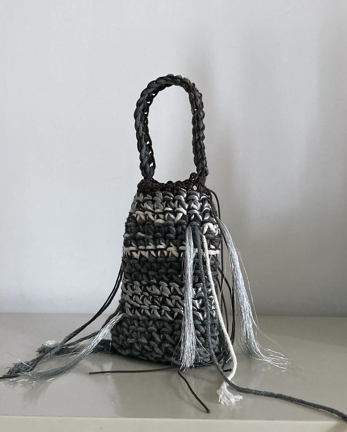 Midnight Mini Crochet Bag - Umber Shade