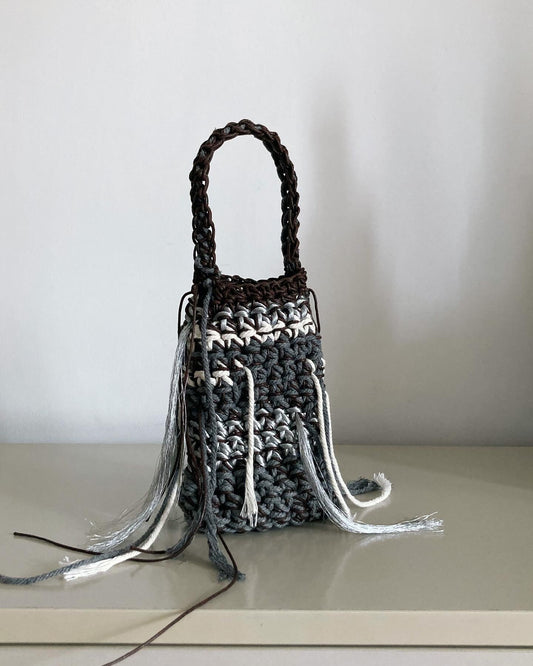Midnight Mini Crochet Bag - Umber Shade