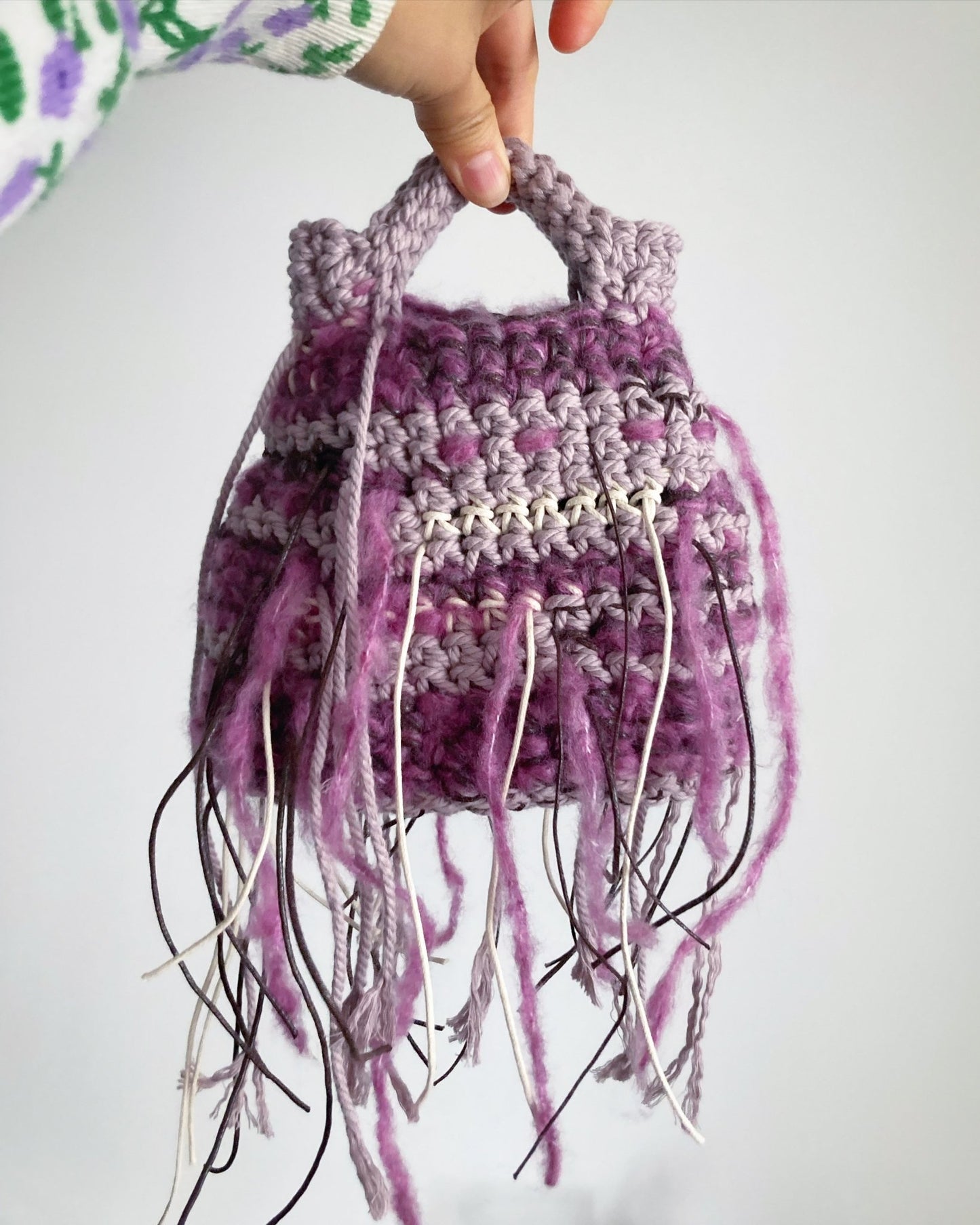 Mix Berry Crochet Bag - Umber Shade