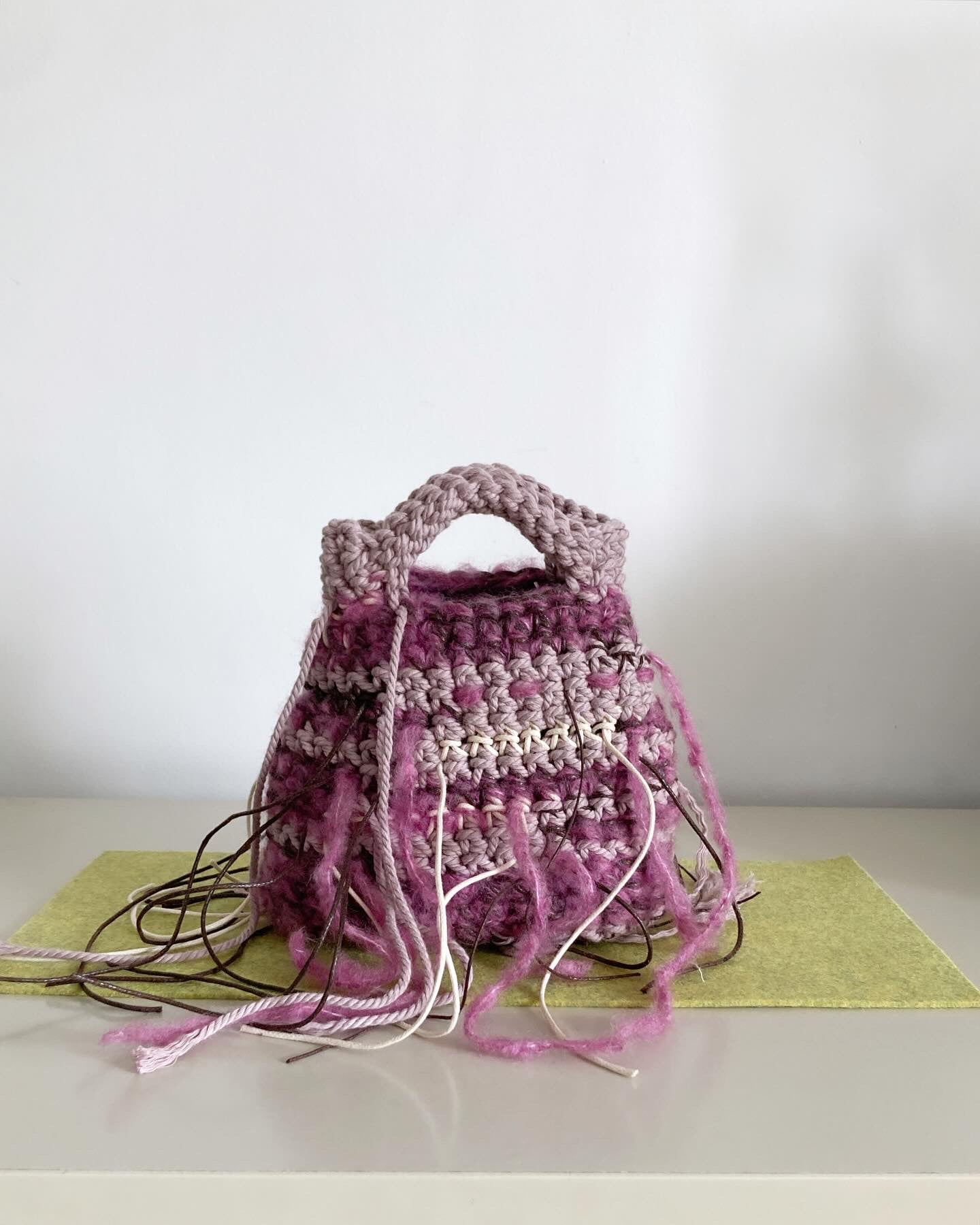 Mix Berry Crochet Bag - Umber Shade