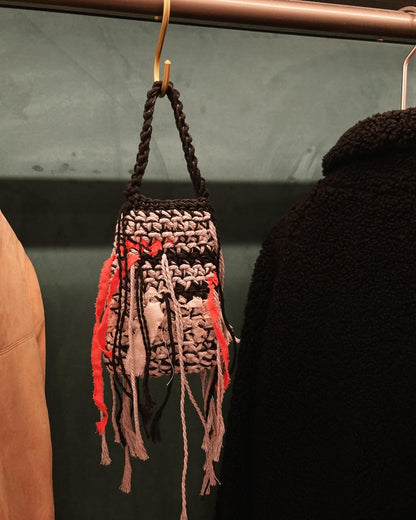 Orange Peel Mini Crochet Bag - Umber Shade