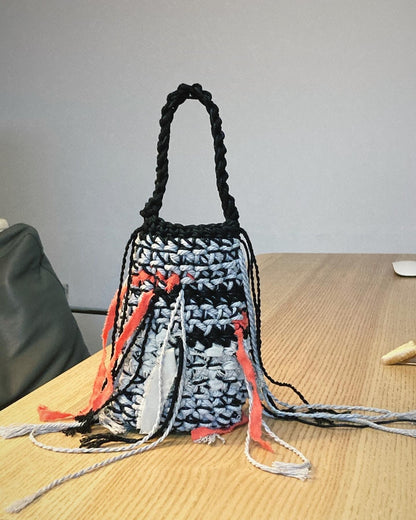 Orange Peel Mini Crochet Bag - Umber Shade