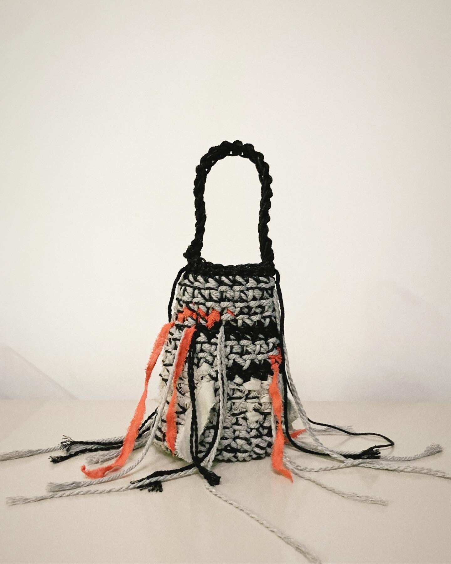 Orange Peel Mini Crochet Bag - Umber Shade