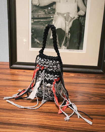 Orange Peel Mini Crochet Bag - Umber Shade