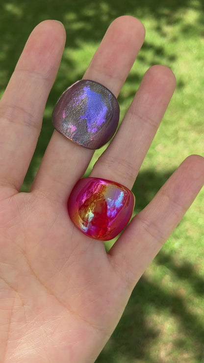 Iridescent Glass Ring