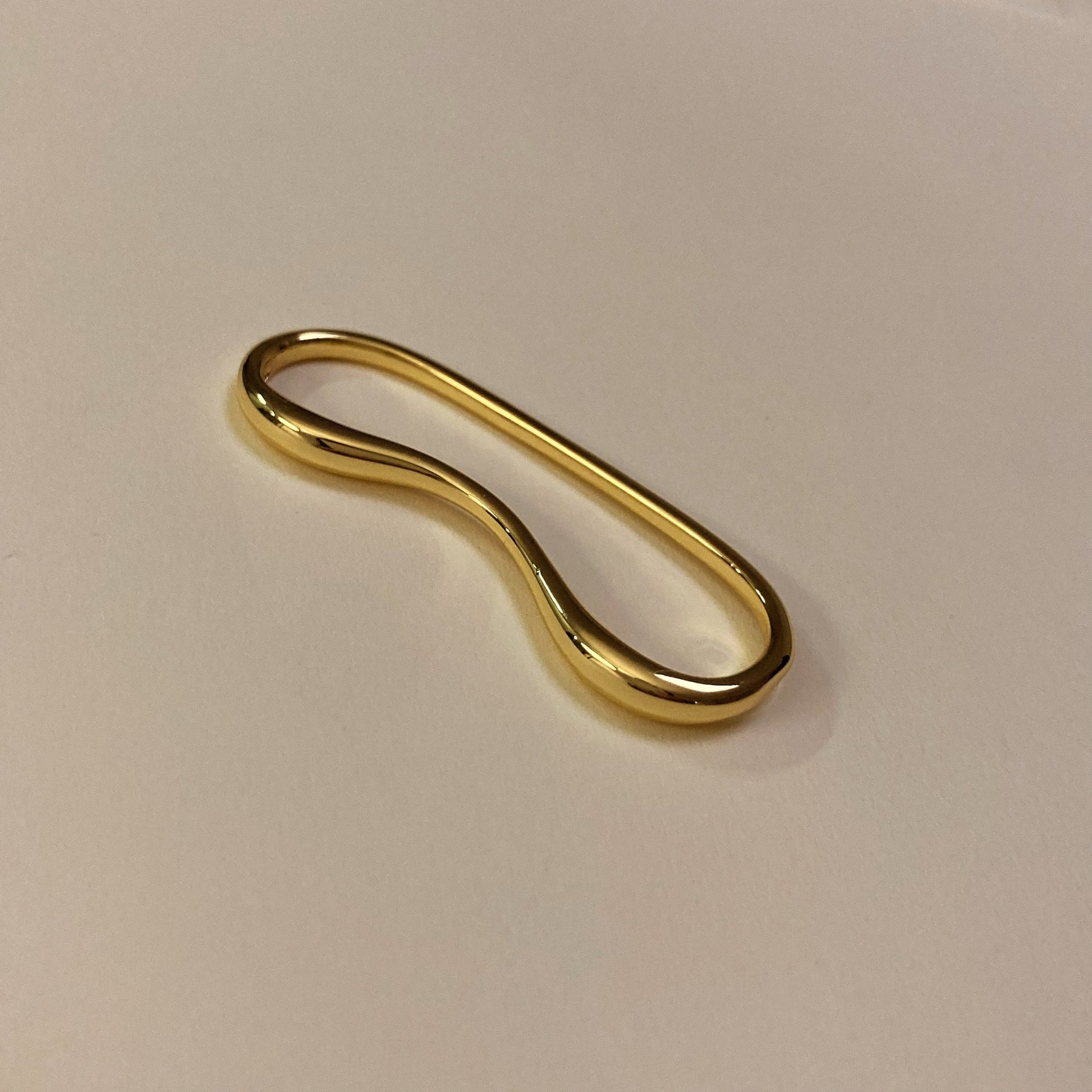 Sleek Gold - Tone Auricle Clip - Umber Shade