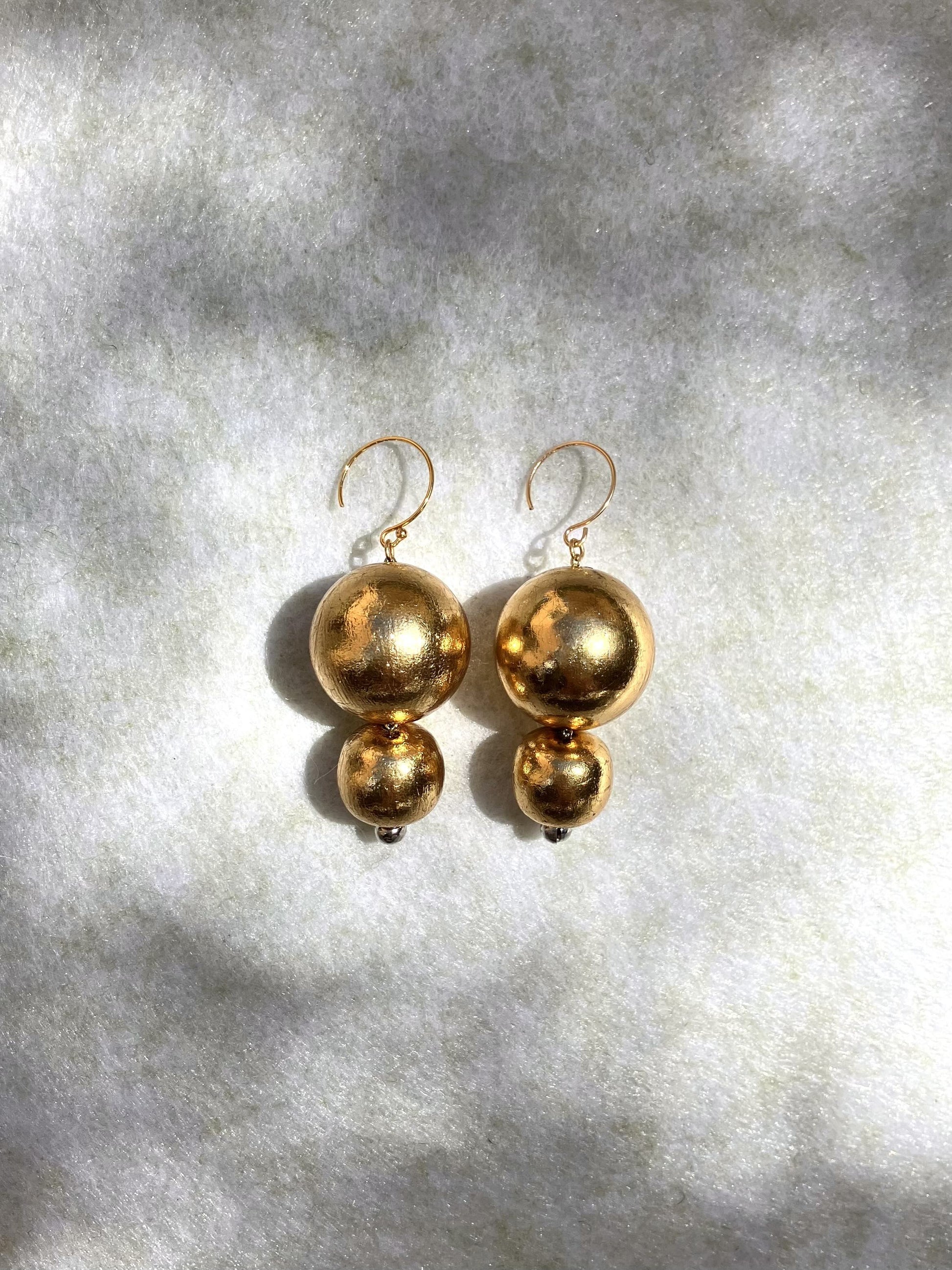 Stacked Drop - Gold Foil - Umber Shade