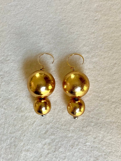 Stacked Drop - Gold Foil - Umber Shade