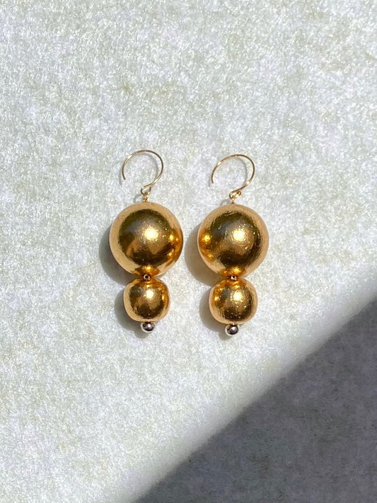 Stacked Drop - Gold Foil - Umber Shade
