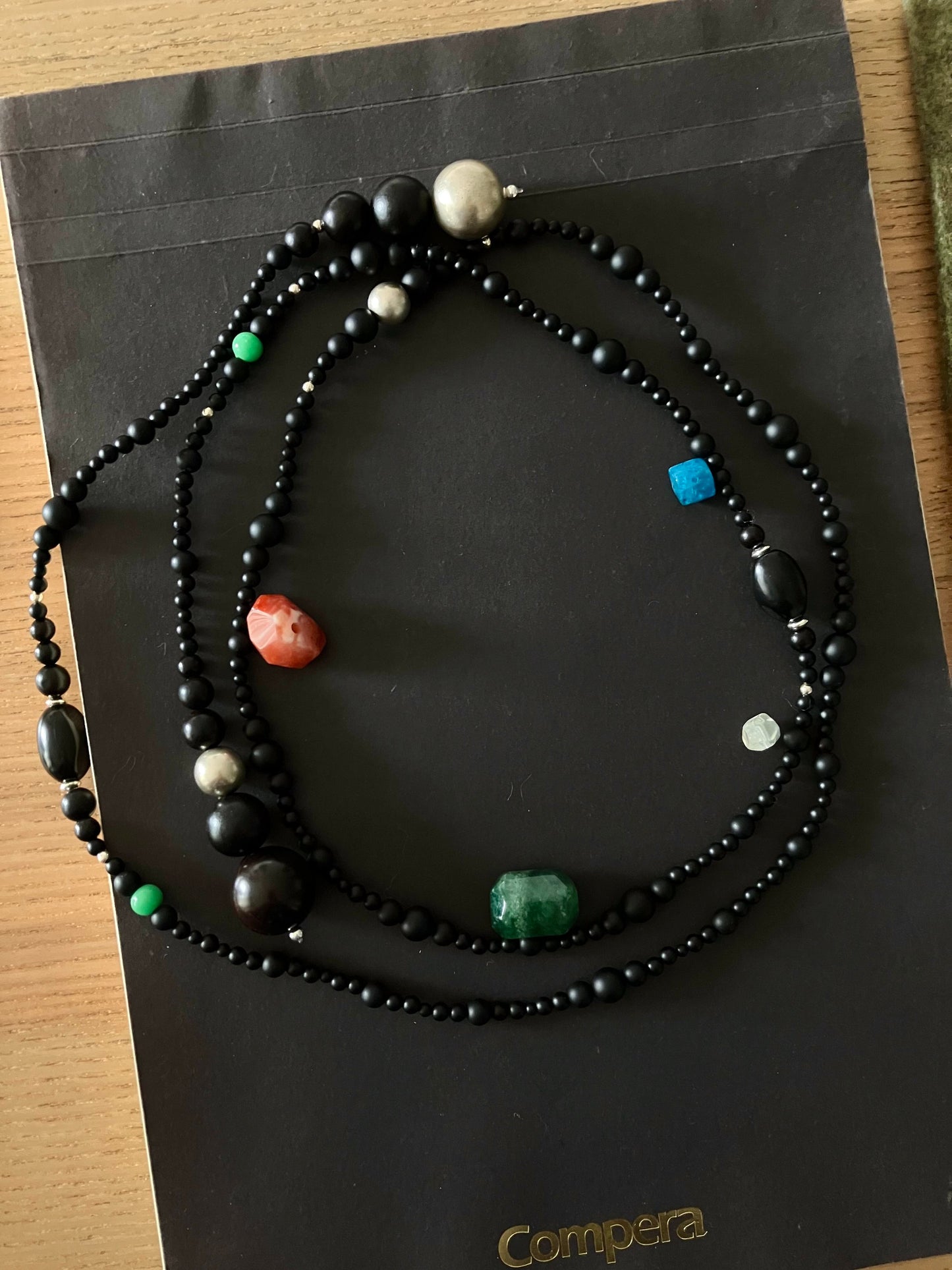 Three Planets Necklace - Umber Shade