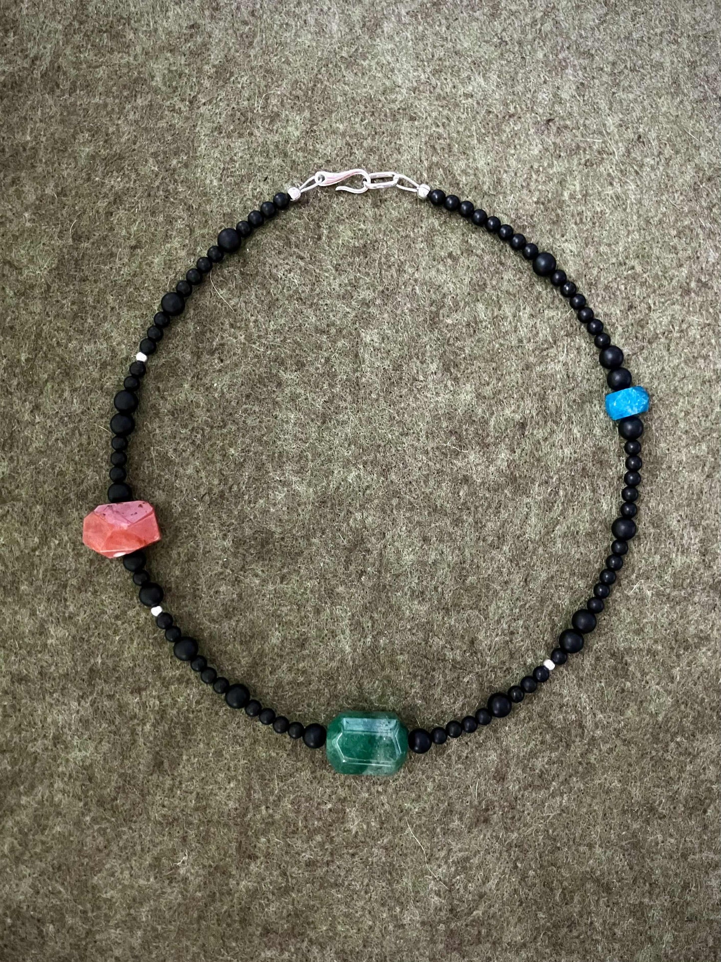 Three Planets Necklace - Umber Shade