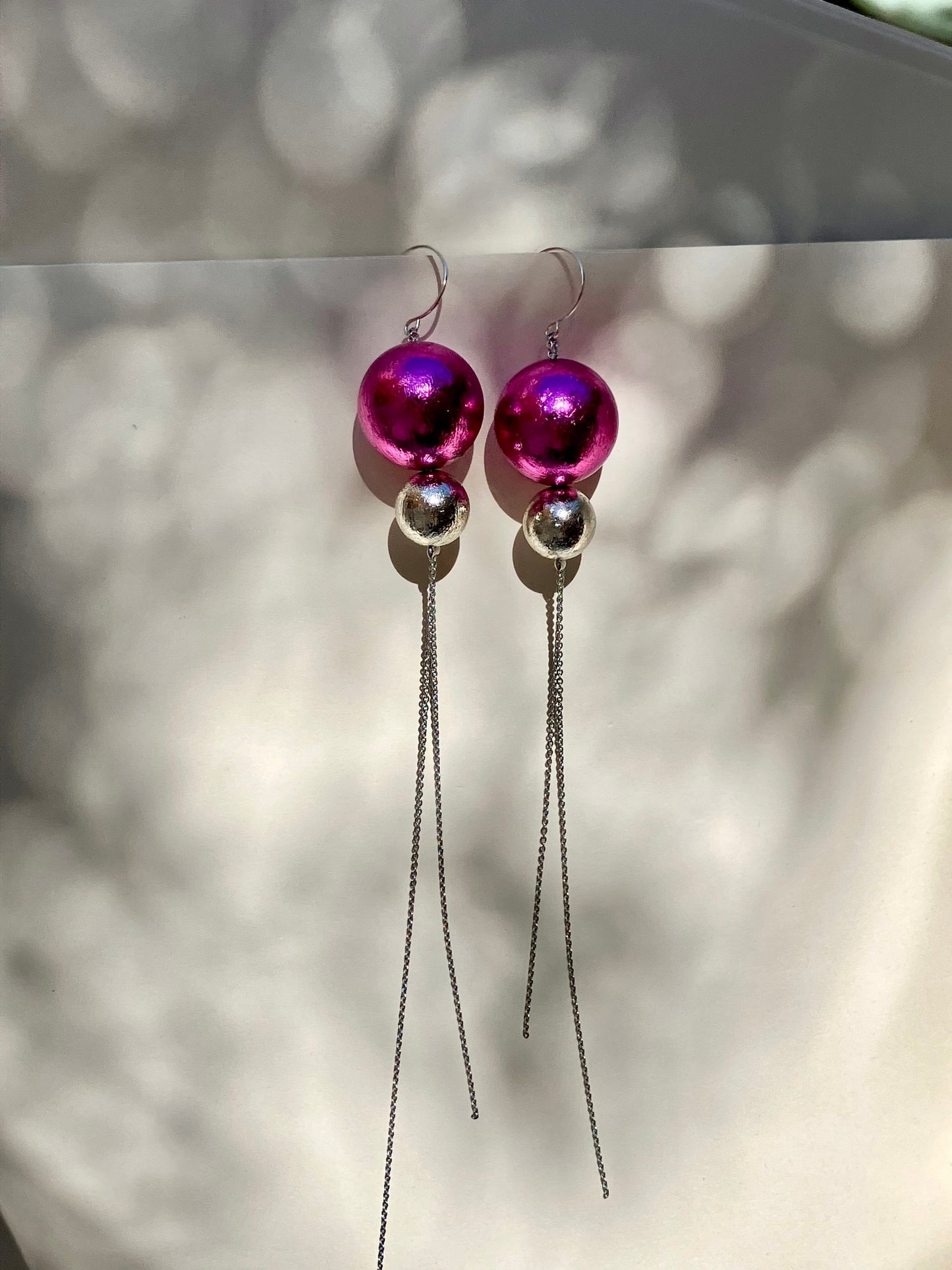 Trailing Form Earrings - Umber Shade