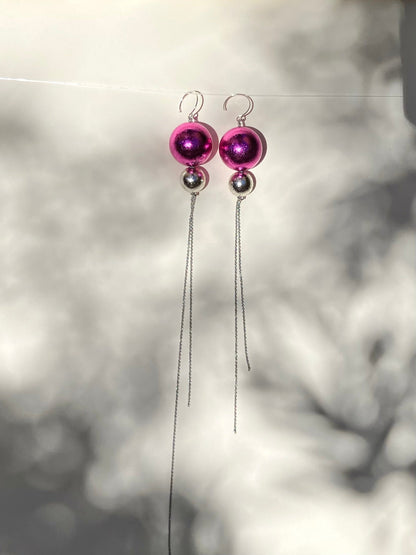 Trailing Form Earrings - Umber Shade