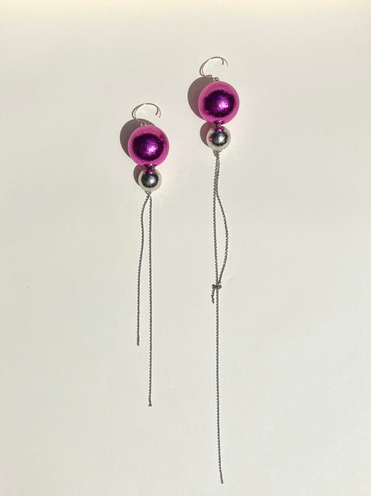 Trailing Form Earrings - Umber Shade